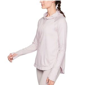 ATHLETA Womens Uptempo Hooded Top Mauve Size XXS